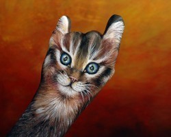 Рисунки животных на руках - Слайдшоу